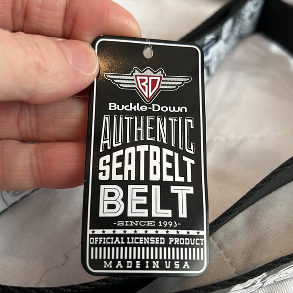 Buckle Down Kids High Five Ghost Stacked Seatbelt Belt NWT - Picture 7 of 9